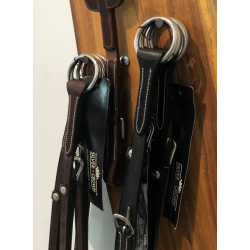 Silver Crown Leather Martingale attachement